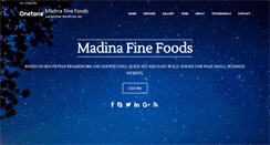 Desktop Screenshot of madinafinefoods.com
