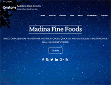 Tablet Screenshot of madinafinefoods.com